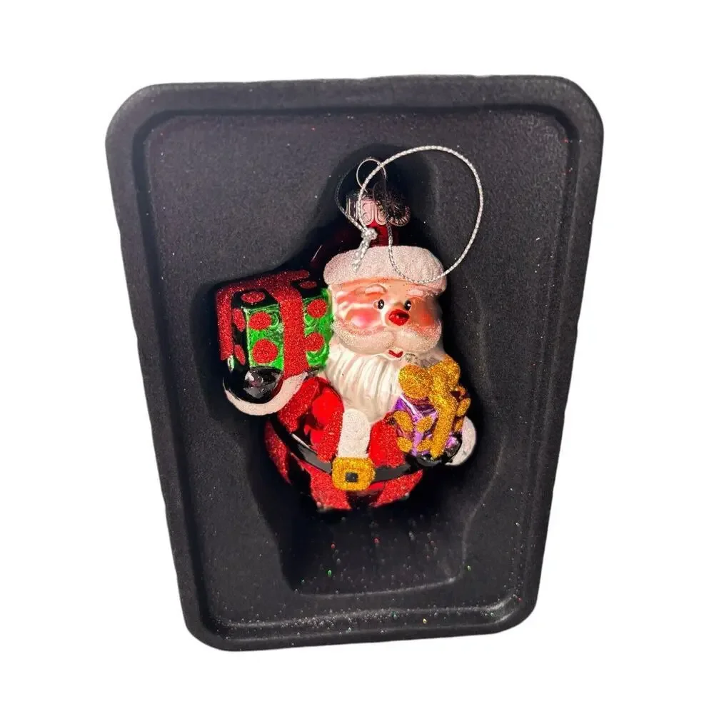 New Christopher Radko Celebrations Santa Gifts Christmas Ornament 2015